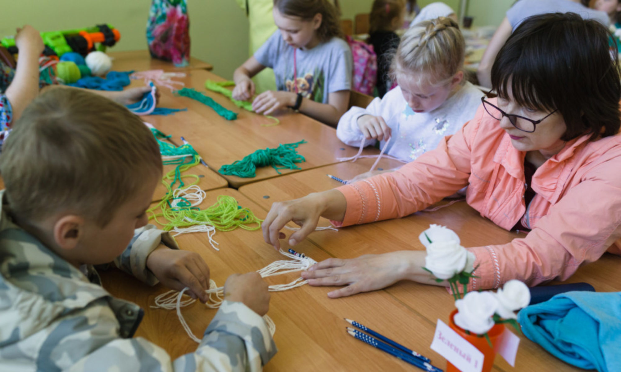 Белый цветок